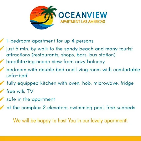 Ocean View Americas بلايا ذي لاس أميريكاس